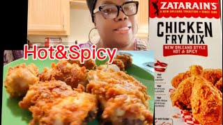 Zatarains Chicken Fry Mix Hot\u0026Spicy #chickenfry #spicyfood #crispychicken #chickenrecipes #youtube