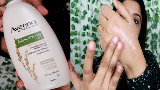 Aveeno Daily Moisturizing Lotion With Oatmeal For Dry  Skin |Review \u0026 Demo