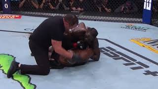 Jared Cannonier Nasty Elbow Knock Out Derek Brunson | UFC 271