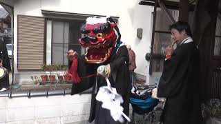 2023年 獅子舞  Japanese lion dance、近江八幡市