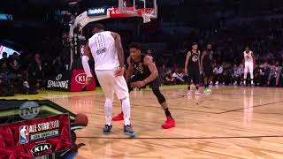 Kyrie Irving With Nifty Behind-The-Back Fake on Giannis during the 2018 All-Star Game