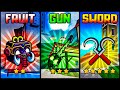 Fruit VS Sword VS Gun In Blox Fruits! | Which Is The Best?