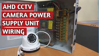 CCTV Camera Power Supply connection.