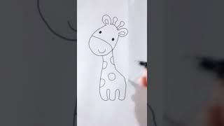 Desenhando Girafa Fofa Fácil #shorts