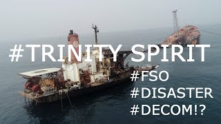 FSO Trinity Spirit - Explodes. Video footage from Supply Vessel