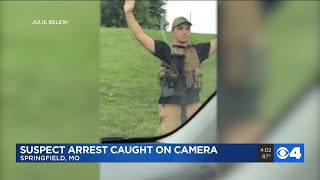 Suspect arrest caught on camera in Springfield, Missouri Walmart incident