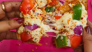 Bread Pizza Recipe | Make tawa bread pizza on tawa in 5 minutes | Lunch Box Reci