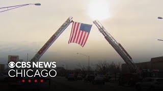 Procession for fallen Chicago firefighter Michael Altman on Friday ahead of services