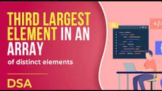 Third Largest Element in Array | Java DSA Interview Question