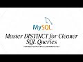 SQL DISTINCT for Beginners: Unique Values, COUNT, NULL & ORDER BY