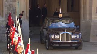 God Save the Queen - The Queen's Arrival - Prince Philip Funeral Service