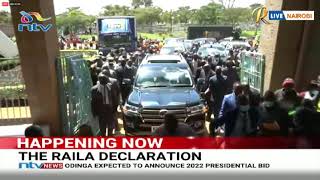 Raila Odinga makes a grand entrance | #AzimiolaUmoja
