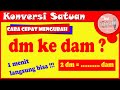 dm ke dam || mengubah desimeter ke dekameter [dm ke dam]