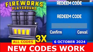 *NEW CODES*[3X] Fireworks Playground [BETA] ROBLOX | ALL CODES | OCTOBER 6, 2024