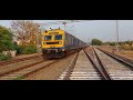 arfc beautiful sharp curve 09433 sabarmati bg patan demu indian railways ir western line