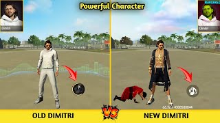 OLD DIMITRI VS NEW DIMITRI CHARACTER ABILITY TEST / DIMITRI ABILITY CHANGE - GARENA FREE FIRE