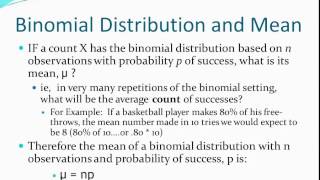 Module 8 3 The Mean and Standard Deviation of the Binomial Distribution