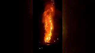 Live Burning of World's Tallest 200ft Ravan Putla on Dussehra festival