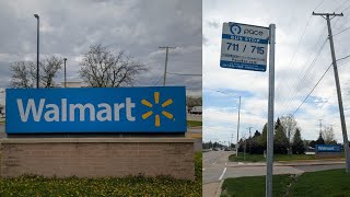 I took the Pace Bus to a random bus terminal in Addison, Illinois and went to a Walmart nearby.