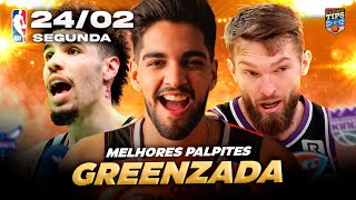 PALPITES DA NBA PARA HOJE 24 02 2025 (SEGUNDA-FEIRA) + BILHETE PRONTO