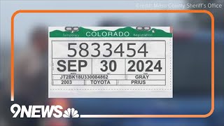 Concern rises as fake Colorado temporary license plates become easily available online