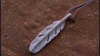 common feather _ pendant  (L) _ 007