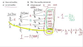 Probability-Tree Diagram- Without replacement #igcsemath #ibmath #ibmathematics #cbsemaths