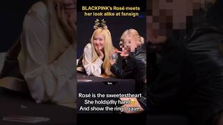 BLACKPINK’s Rosé meets her look alike at fansign #kpop #rose #rosé #blackpink