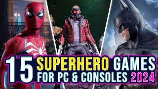 Top 15 Best SUPERHERO Games For PC, PS5, PS4, Xbox One, XSX|S And Switch In 2024