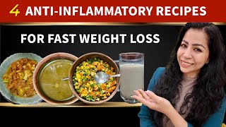 4 Best Anti Inflammatory Recipes to Lose Weight Fast | Heal Your Body \u0026 Deep Sleep | Fat to Fab