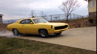 Epic 1970 Torino burnout