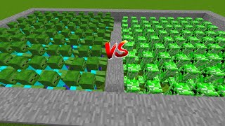 100 creepers vs 100 zombies