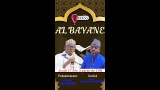 Al Bayane avec Imam Aly DIENG, invité Imam Mouhamed SEMBENE - Tefess TV