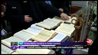 DIGI 24:  Prima Biblie catolică tradusă în limba română, lansată la Iaşi (30 iunie 2013)