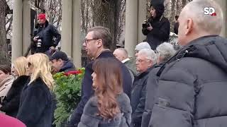 Predsednik Aleksandar Vučić stigao na sahranu Milorada Milinkovića