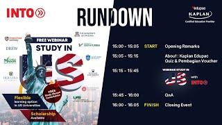 Study in US (Flexible Learning Option in US Universities & Scholarship Info Session) with INTO USA