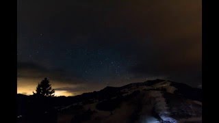 Geminiden 2015 Sternschnuppen Zeitraffer (Sudelfeld, Bayern, Germany)