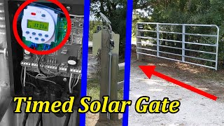 Solar Gate - Install Timer and Vehicle Sensor