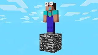 SURVIVING IN MINECRAFT WITH ONLY 1 BLOCK!?