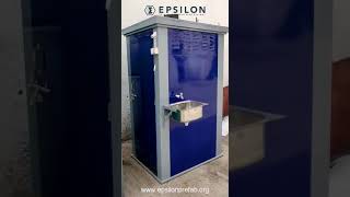 Epsilon Prefab Premium Precoated Steel Toilet. Premium /  Semi-auto to full auto version available