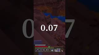 0.07 Seconds Away From Dying in my World #minecraft #shorts