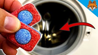 POUR CETTE RAISON, tu devrais mettre des pastilles de lave vaisselle dans ton lave linge 💥(GÉNIAL) 🤯