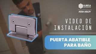 Instalación de puerta de baño abatible | Olimpia Hardware