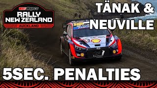 WRC Repco Rally New Zealand 2022 | Ott Tänak \u0026 Thierry Neuville 5Sec Penalties