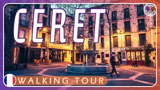 🐾 CÉRET de noche | 4K Walking tour #20 | FRANCE | CAMINANDO por Francia