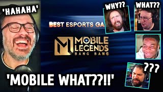 РЕАКЦИЯ ИНОСТРАННЫХ СТРИМЕРОВ на Mobile Legends на GAME AWARDS 2024 | Часть 1