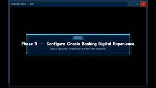 Integrate Oracle Banking Digital Experience with Ping for Single Sign On