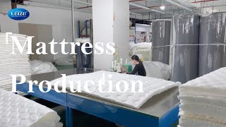 How Mattress is made? | Chinese Mattress Factory | LEIZI Furniture