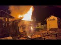 Incendio a Mezzano in piena notte