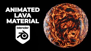 Animated lava material in Blender